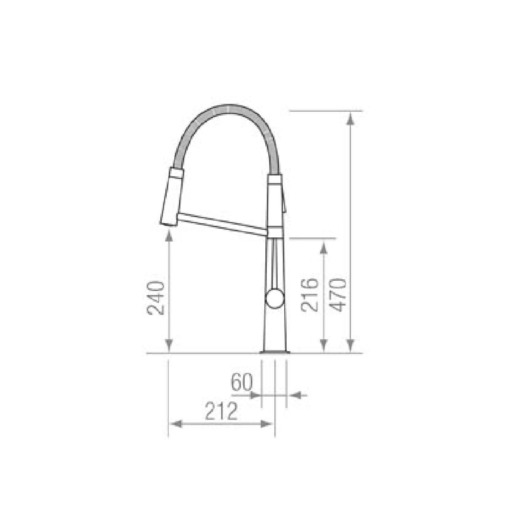 GRIFO FUJI INOX blueprint