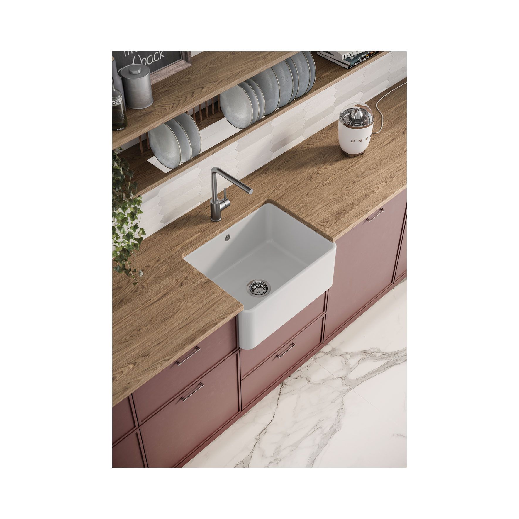 FREGADERO CERAM FG 60 1C