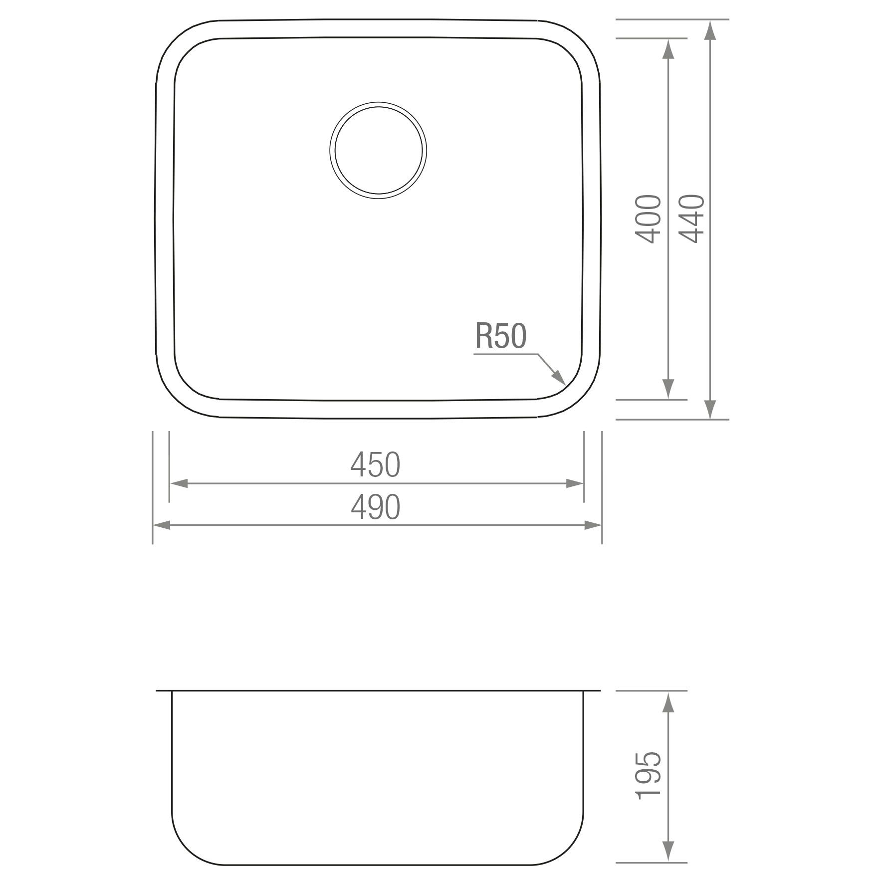 FREGADERO CHEF 4540 blueprint