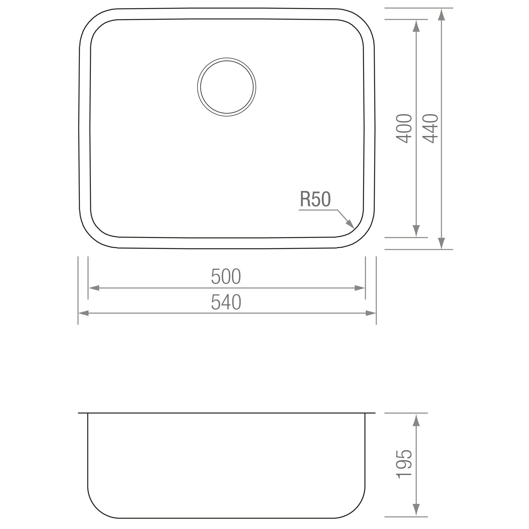 FREGADERO CHEF 5040 blueprint