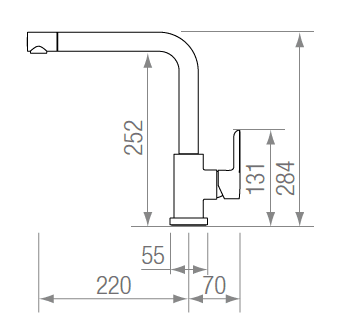 GRIFO CLASS INOX blueprint