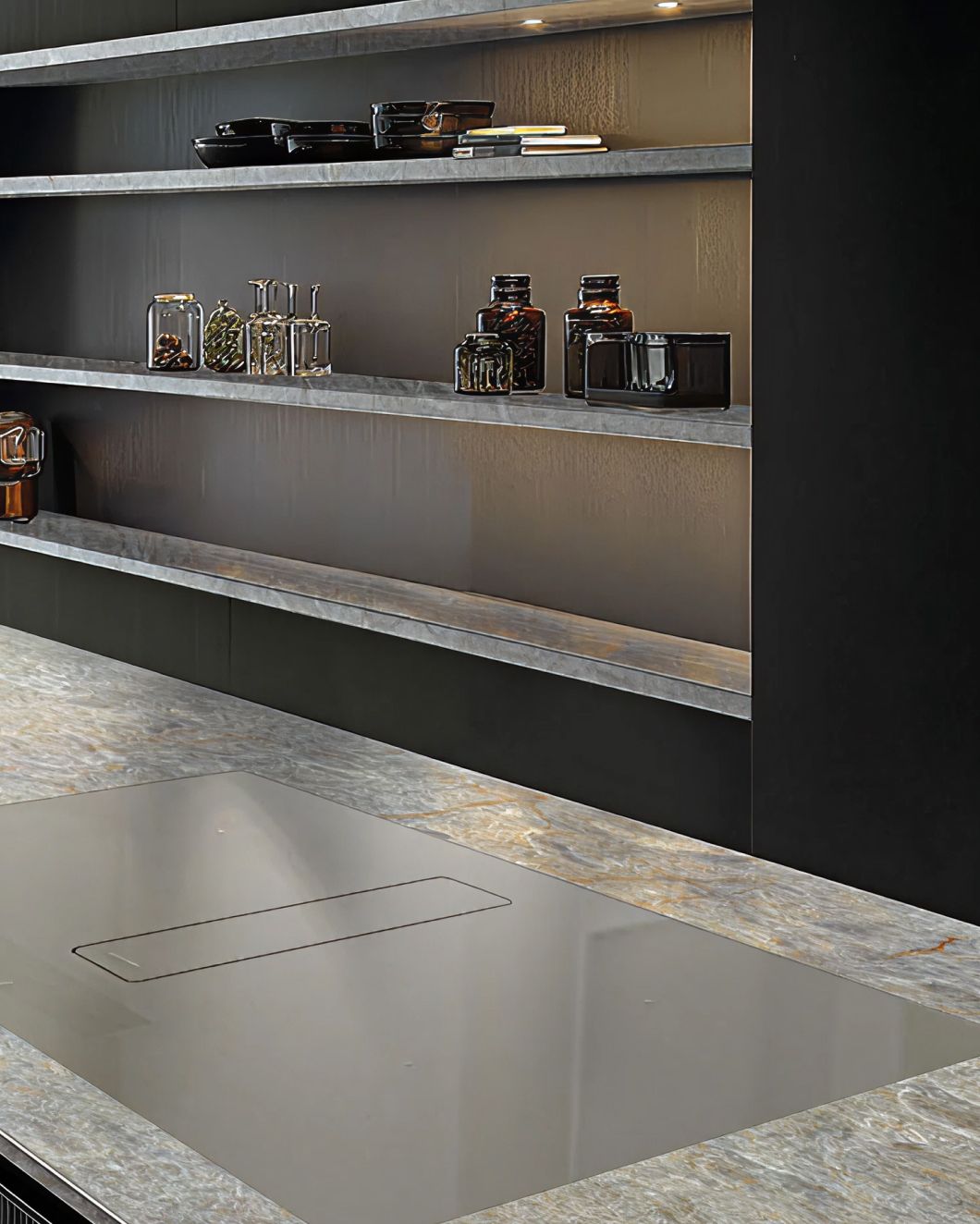 Campana extractora de superficie edición perfecto essence color pearl grey