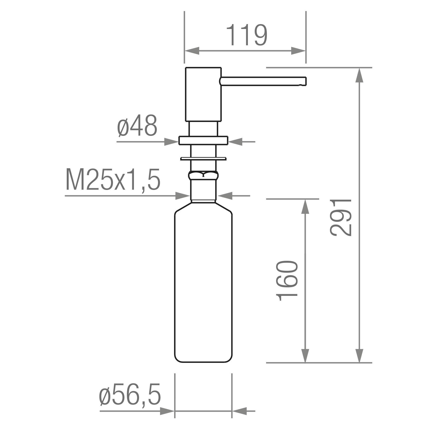 Dispensador DS ZEN inox blueprint