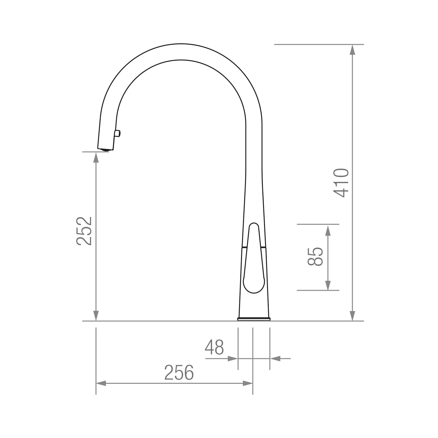 GRIFO ETNA SHOWER INOX blueprint