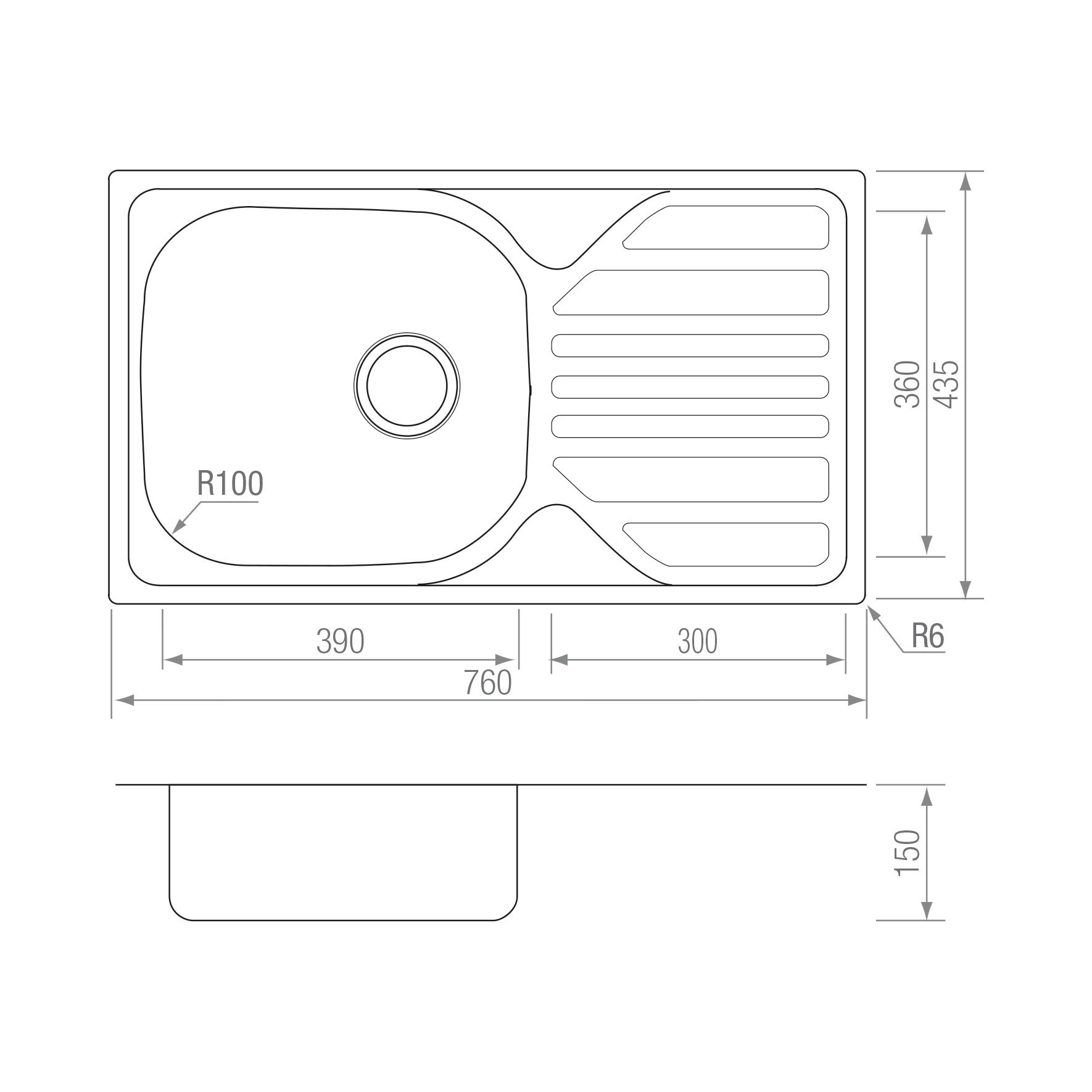 FREGADERO HF 76 CE (REVERSIBLE) blueprint