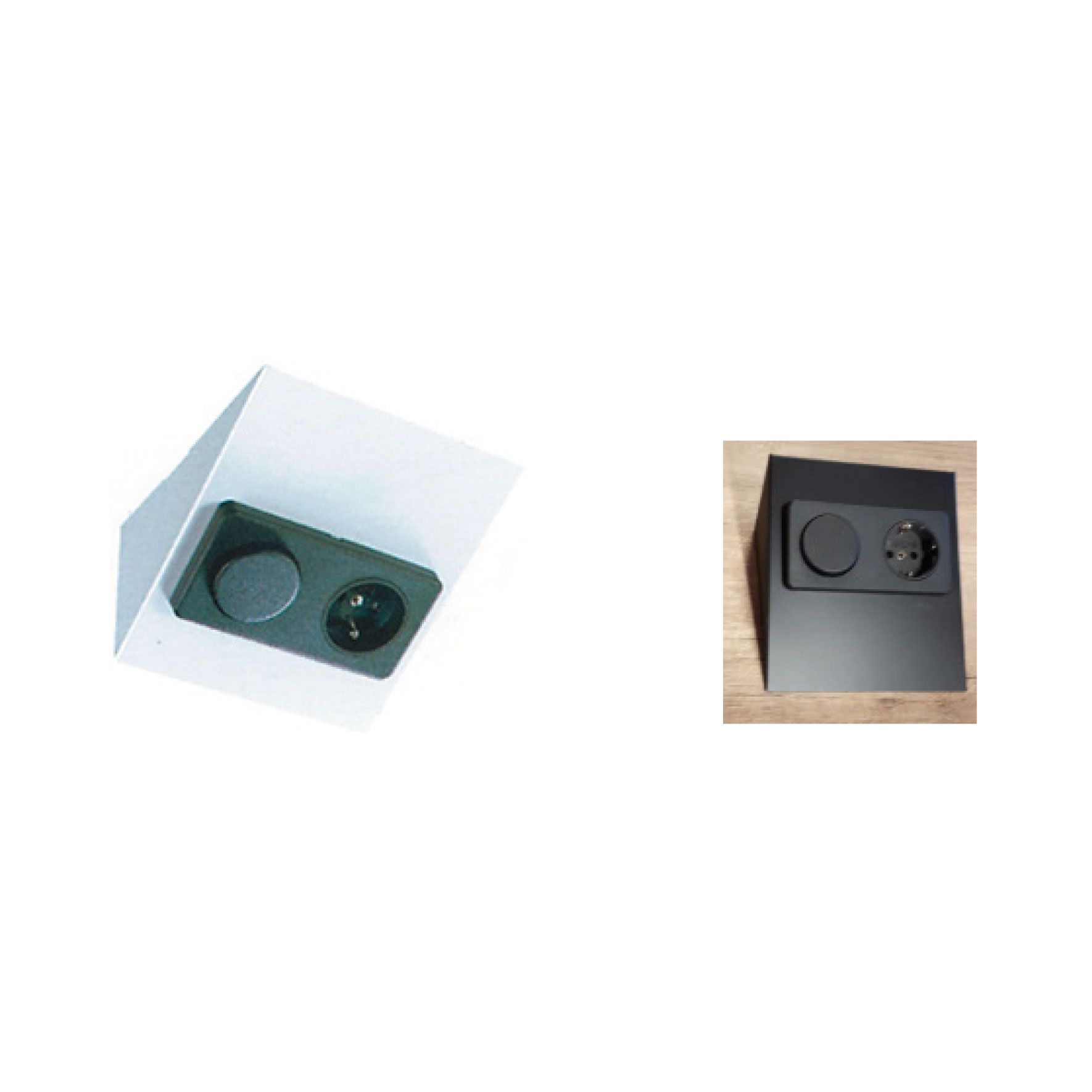 INTERRUPTOR + ENCHUFE RECTANGULAR