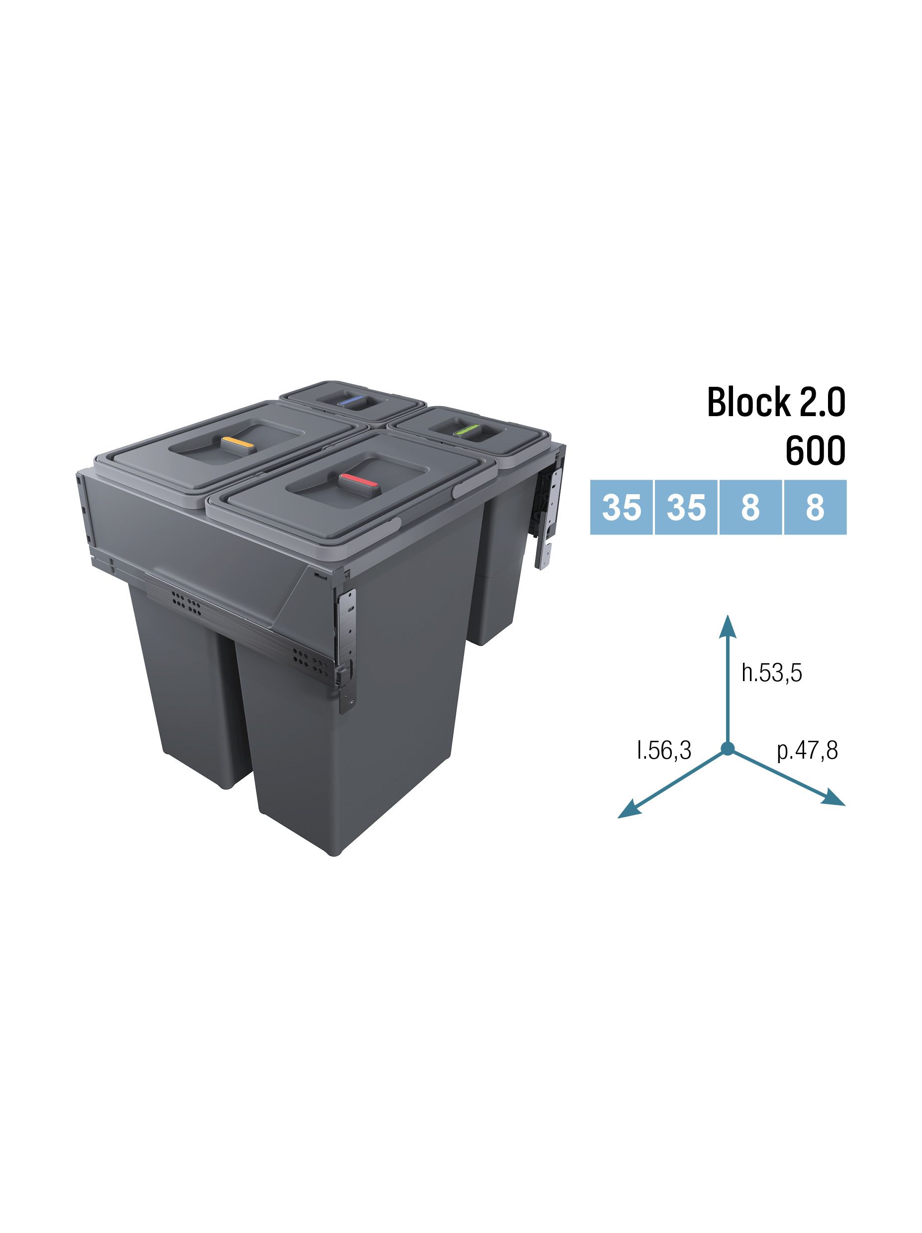 CUBOS EXTRAÍBLES BLOCK 2.0