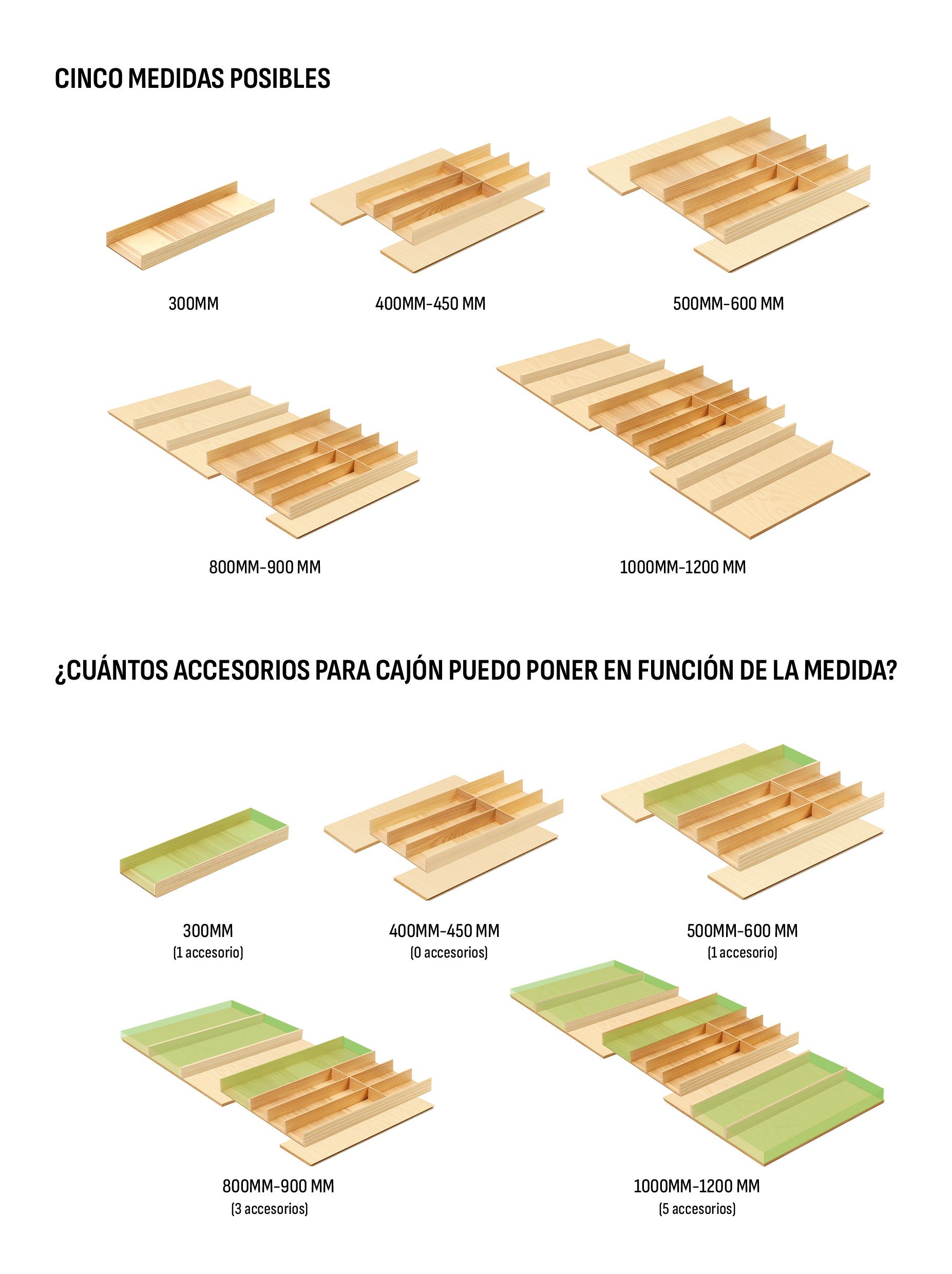 ACCESORIOS PARA CAJÓN LINIQ