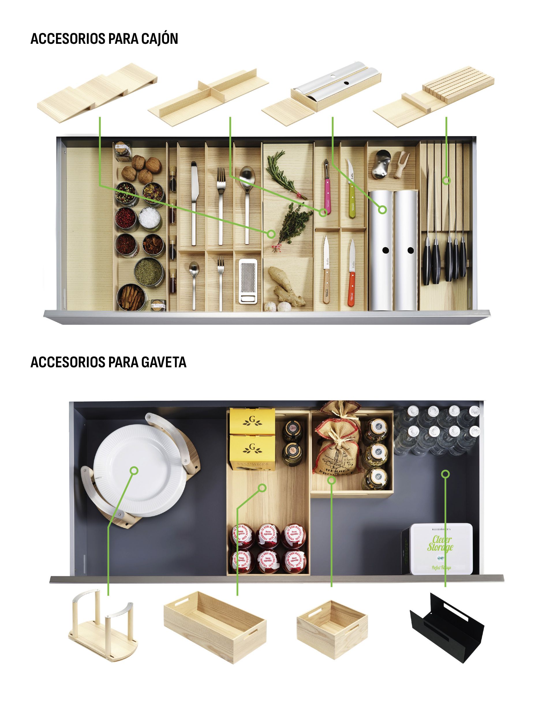 ACCESORIOS PARA CAJÓN LINIQ