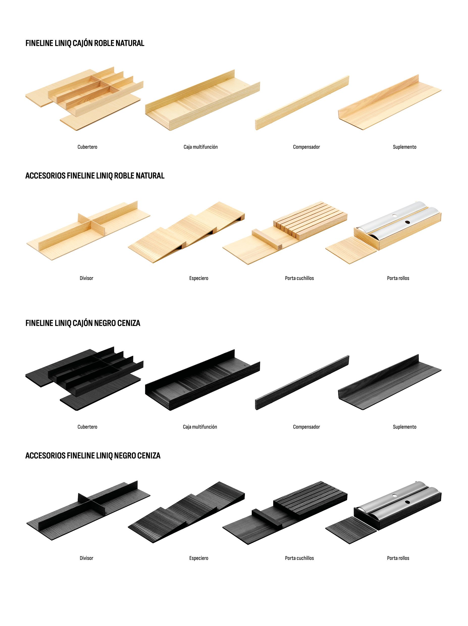 ACCESORIOS PARA CAJÓN LINIQ