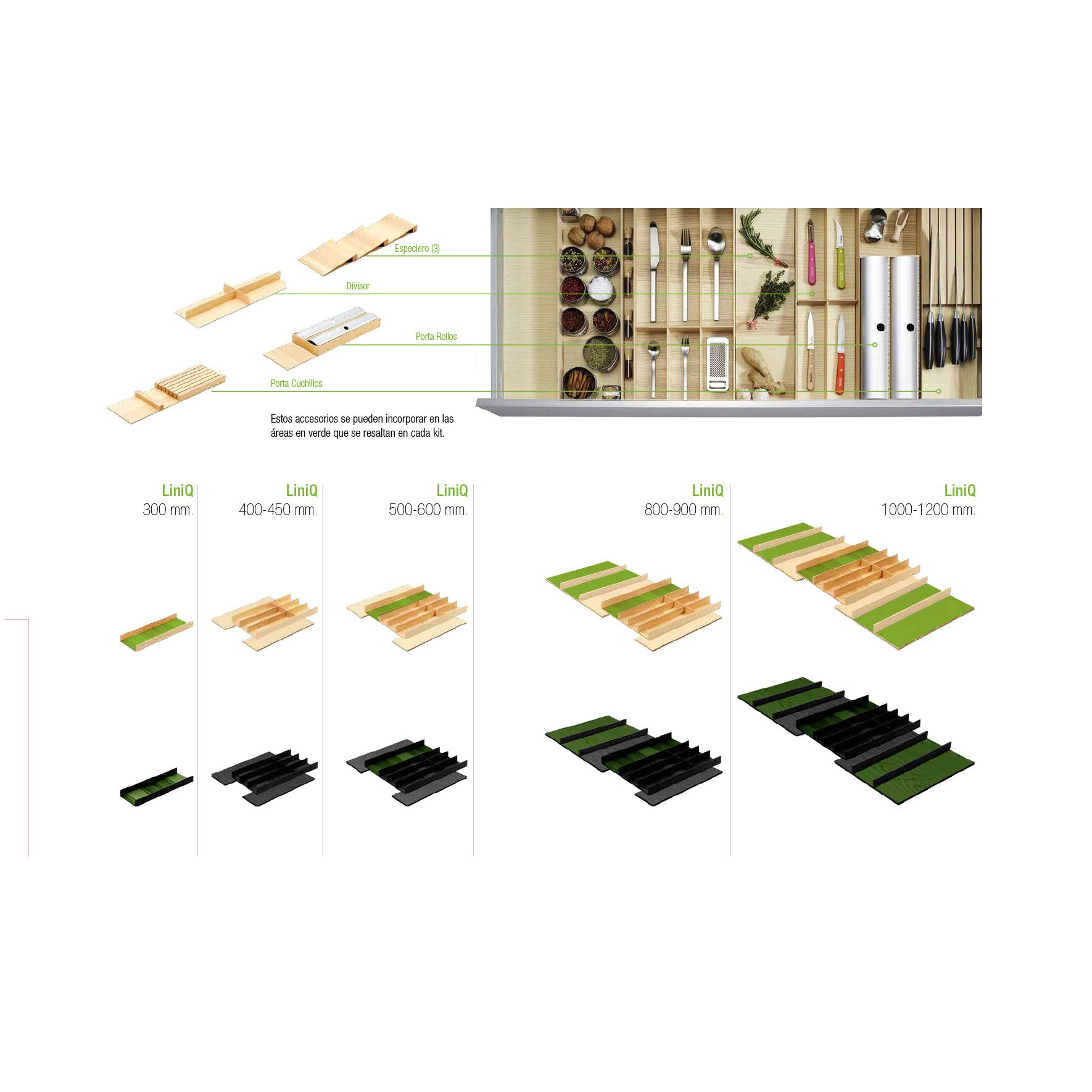 Accesorios para cajón LiniQ