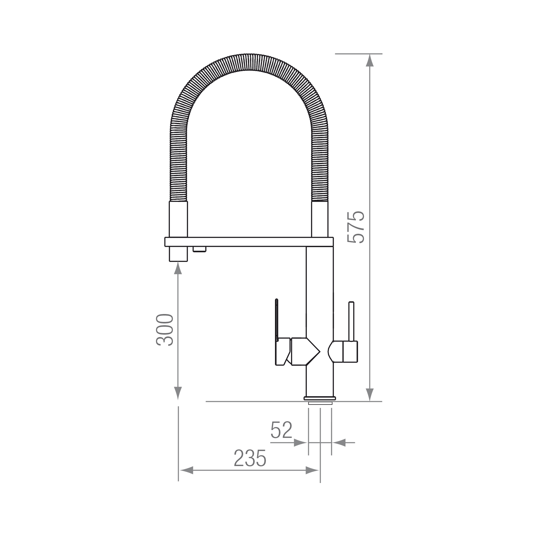 GRIFO OSMO PRO NEGRO-INOX blueprint