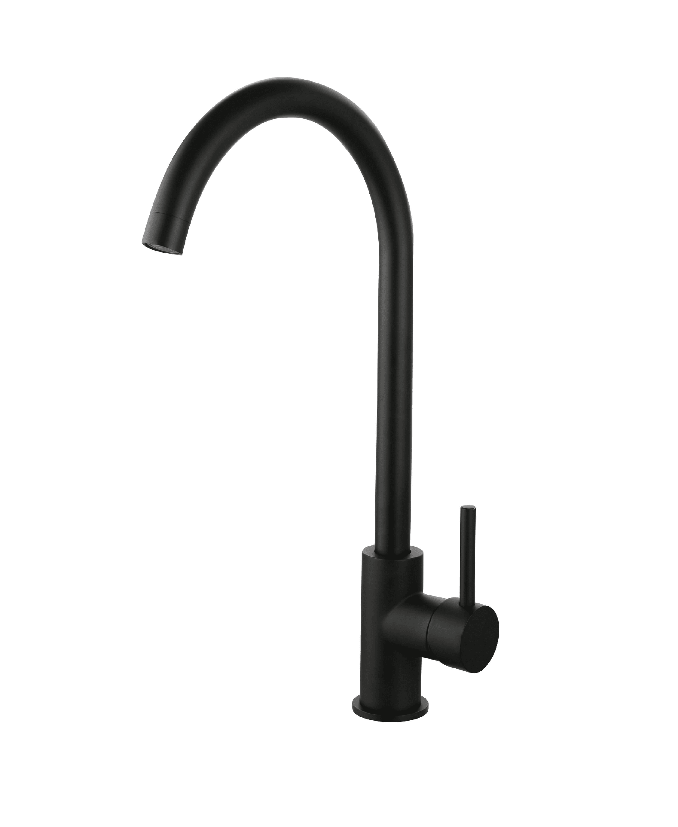 GRIFO SURF CURVO NEGRO