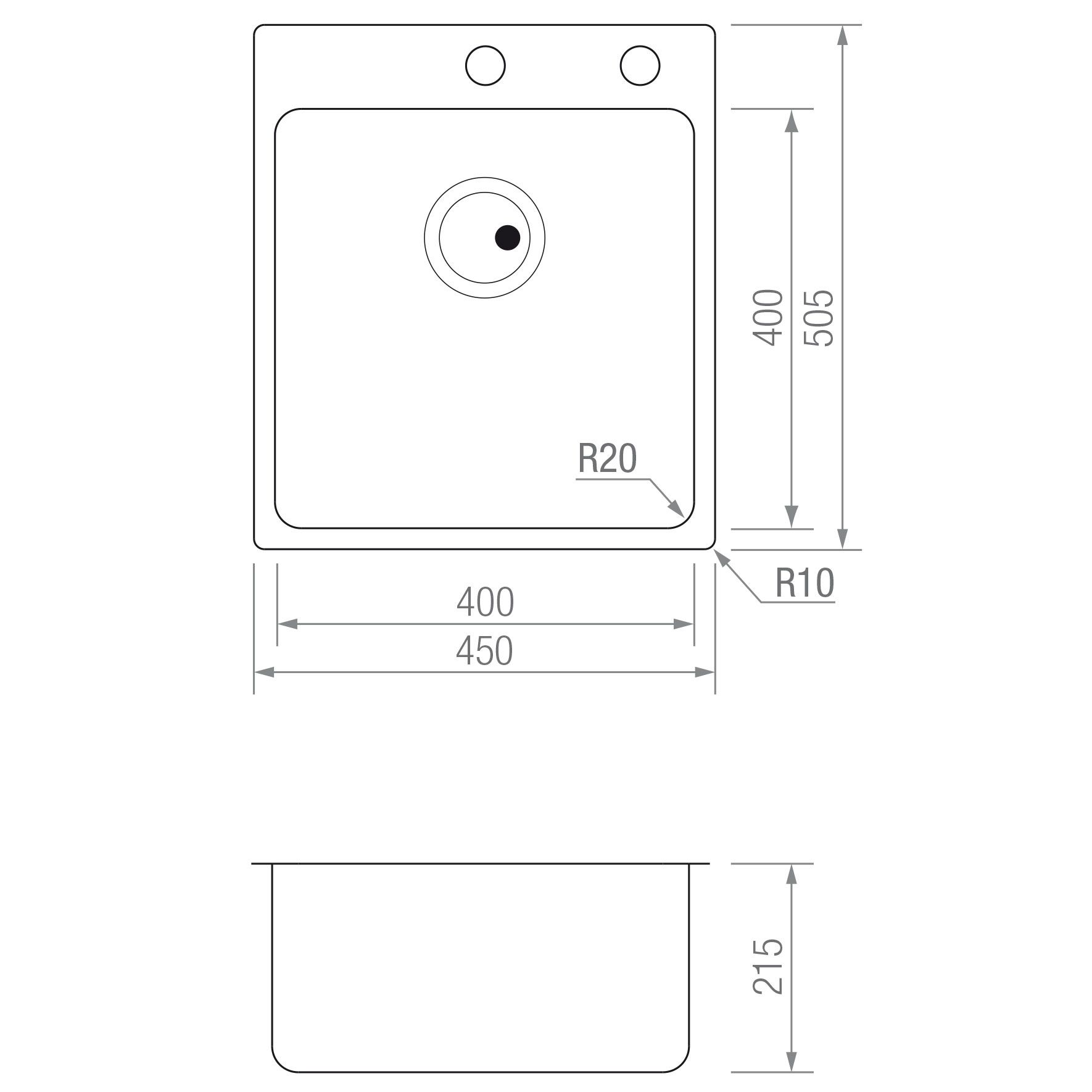 FREGADERO ZEN FG 4040 A blueprint