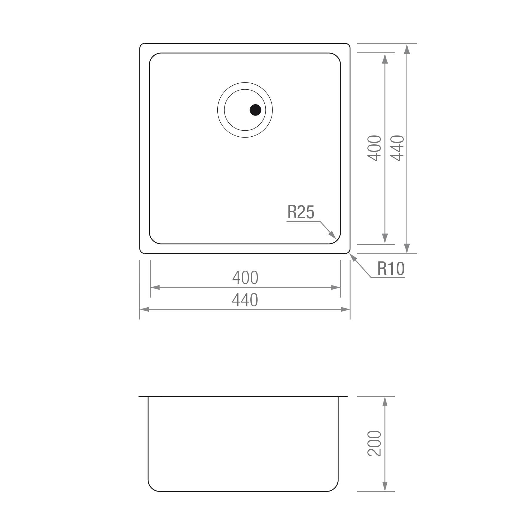 FREGADERO ZEN TI 4040 blueprint